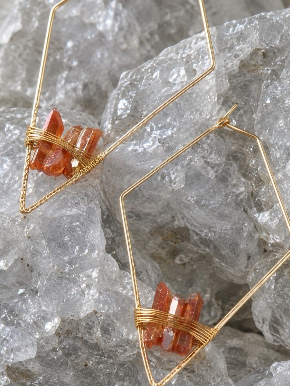 BOSTON PROPER VINTAGE IRRIDESCENT CRYSTAL DROP EARRINGS